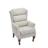 Downtown Hawksmoor Fireside Fabric Chair - Frost