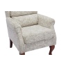 Downtown Hawksmoor Fireside Fabric Chair - Frost