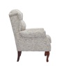 Downtown Hawksmoor Fireside Fabric Chair - Frost
