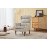 Downtown Hawksmoor Fireside Fabric Chair - Frost