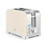Swan ST19031CRM Solace 2 Slice Toaster - Cream
