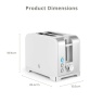 Swan ST19031WHT Solace 2 Slice Toaster - White
