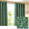Wylder Nature Grantley Jacquard Eyelet Curtains - Wedgewood