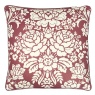 Paoletti Melrose Floral Cushion 50cm - Mulberry