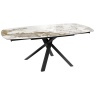 Akante Akante Kheops 130cm/190cm Extending Dining Table - Calcatta Marble