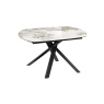 Akante Akante Kheops 130cm/190cm Extending Dining Table - Calcatta Marble