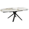 Akante Akante Kheops 130cm/190cm Extending Dining Table - Doro Marble