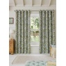 William Morris at Home Honeysuckle Blackout Eyelet Curtains -Blue