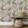 Esselle Home Waterlily Lake Linen Wallpaper - Multicoloured