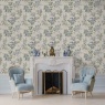Holden Decor Hampton Gardens Wallpaper - Neutral Blue
