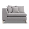 Maddie Pillow Back Fabric Seat Unit With 1 Arm