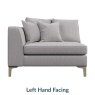 Maddie Pillow Back Fabric Seat Unit With 1 Arm