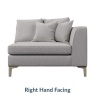 Maddie Pillow Back Fabric Seat Unit With 1 Arm