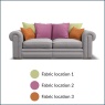 Olympus Large Pillow Back Fabric Split Sofa