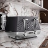 Morphy Richards 243020 Cassini 4-Slice Toaster Moonless Night - Black