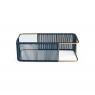 Witten Coffee Table - Brushed Champagne and Blue Rope