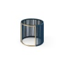 Witten Lamp Table - Brushed Champagne and Blue Rope