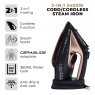 Tower Tower T22008 2400W Cord-Cordless Steam Iron - Rose Gold