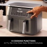 Ninja Ninja DZ300UK 6-in-1 Dual Zone Air Fryer 7.6L - Gun Metal Grey
