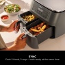 Ninja Ninja DZ300UK 6-in-1 Dual Zone Air Fryer 7.6L - Gun Metal Grey
