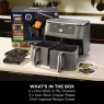 Ninja Ninja DZ400UK MAX 6-in-1 Dual Zone Air Fryer 9.5L - Gun Metal Grey