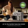 Ninja Ninja DZ400UK MAX 6-in-1 Dual Zone Air Fryer 9.5L - Gun Metal Grey