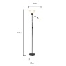 BHS BHS Mother & Child Floor Lamp - Black