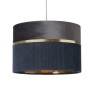 BHS BHS Violet Mixed Fabric Shade 30cm - Grey