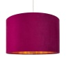 BHS BHS Velvet Easyfit Light Shade 40cm - Raspberry Red
