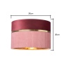 BHS BHS Violet Mixed Fabric Shade 30cm - Pink