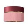 BHS BHS Violet Mixed Fabric Shade 30cm - Pink