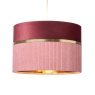 BHS BHS Violet Mixed Fabric Shade 30cm - Pink