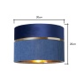 BHS BHS Violet Mixed Fabric Shade 30cm - Blue