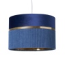 BHS BHS Violet Mixed Fabric Shade 30cm - Blue