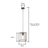 BHS BHS Hardy Cage Pendant Light - Matte Black