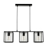 BHS BHS Hardy Cage 3 Light Diner - Matte Black