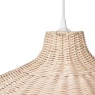 BHS BHS Percy Wavy Rattan Easyfit Light Shade 50cm - Natural