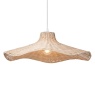BHS BHS Percy Wavy Rattan Easyfit Light Shade 50cm - Natural