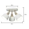 BHS BHS Dale Galley 3 Light Ceiling Light - Ivory