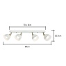 BHS BHS Dale Galley 4 Light Diner Bar Light - Ivory