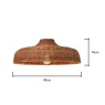 BHS BHS Bali Rattan Easyfit Light Shade 40cm - Brown
