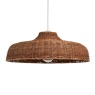 BHS BHS Bali Rattan Easyfit Light Shade 40cm - Brown