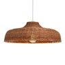 BHS BHS Bali Rattan Easyfit Light Shade 40cm - Brown