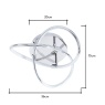 BHS BHS Eero Knotted Flush LED Ceiling Light - Chrome