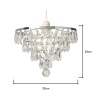 BHS BHS Elsa Easyfit Light Shade 30cm - Chrome