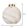 BHS BHS Lewis Glass Easyfit Light Shade 23cm - Marble