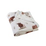 Catherine Lansfield Catherine Lansfield Angus Highland Cow Fleece Throw 130x170cm - Natural