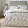 Catherine Lansfield Corded Leaves Bedspread 240x260cm - Champagne
