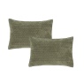Bianca Bianca Attica Velvet Pillowsham Pair - Green