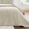 Bianca Attica Velvet Bedspread 240x260cm - Natural
